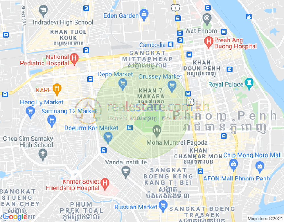 Carte de Veal Vong, 7 Makara, Phnom Penh