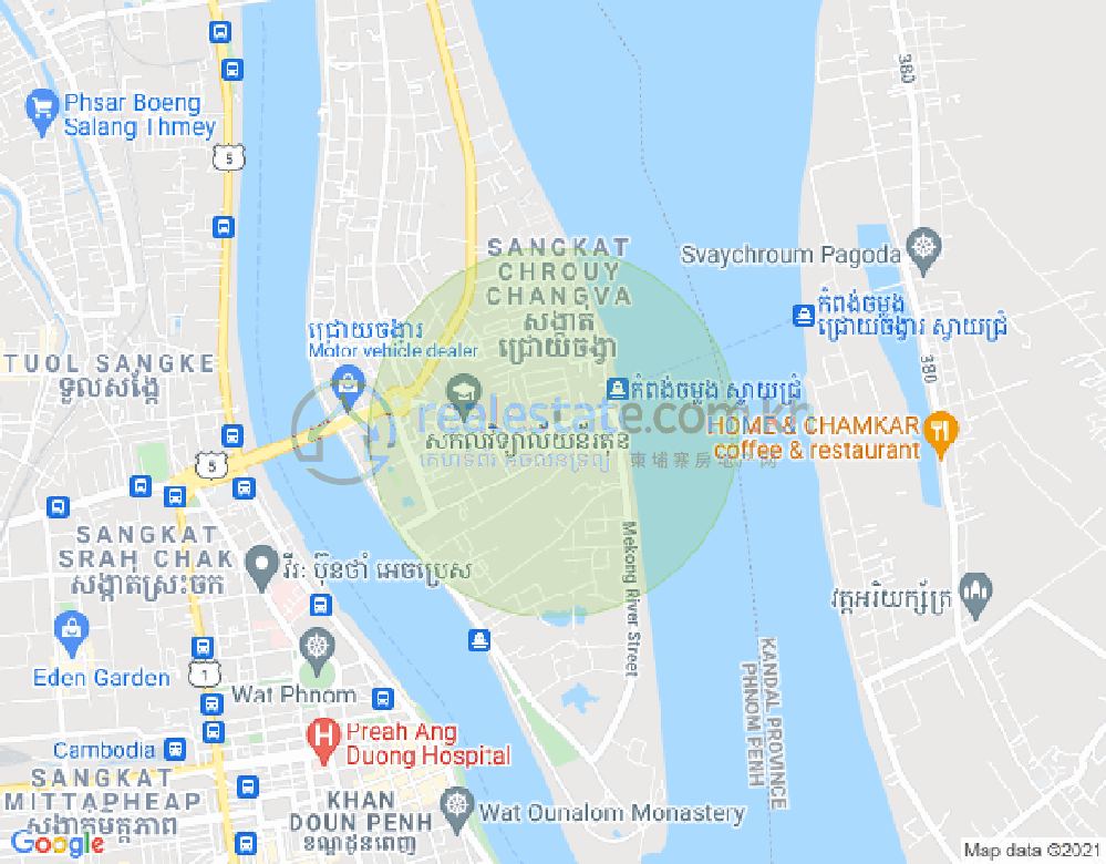 水净华区, 金边地图
