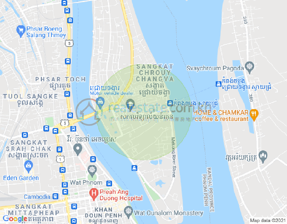 水净华区, 金边地图