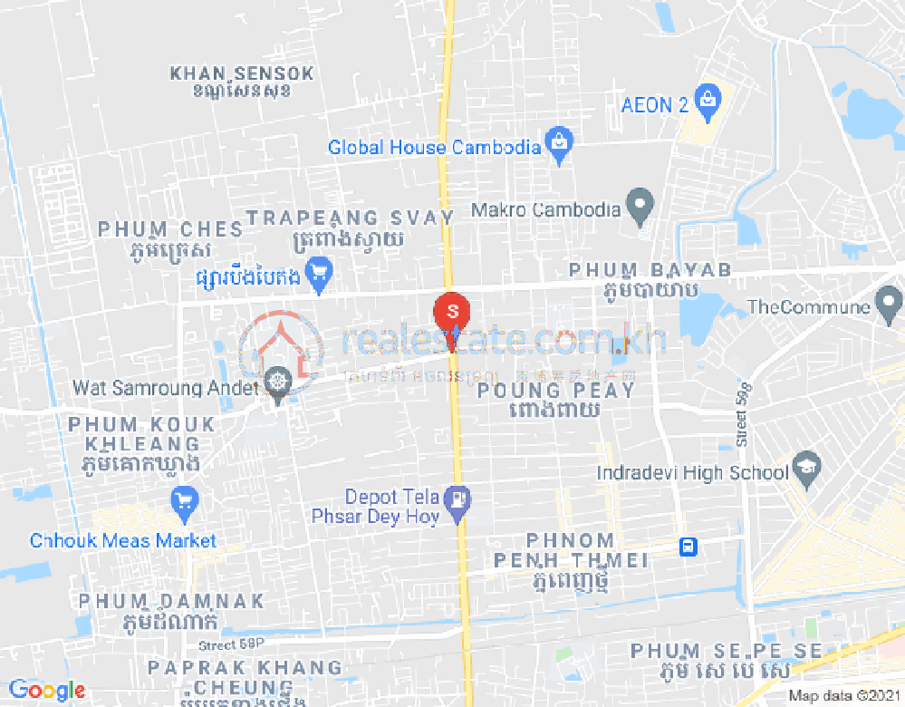 แผนที่ พนมเปญทเมย, แซนสก, พนมเปญ