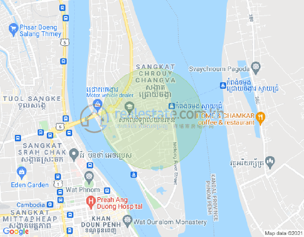 แผนที่ จเรยจังวา, พนมเปญ