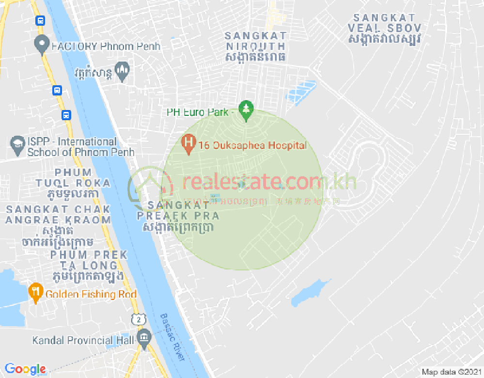 铁桥头区I分区, 铁桥头区, 金边地图