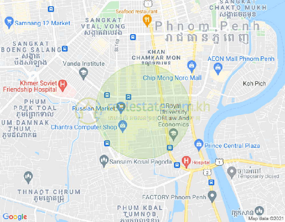 ផែនទី លីន អេឡីស អាផាតមិន