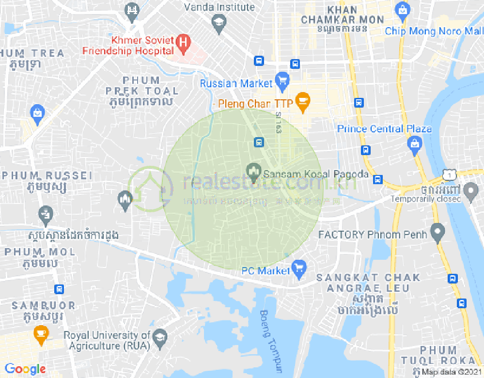 Mapa: Stueng Mean chey, Meanchey, Phnom Penh