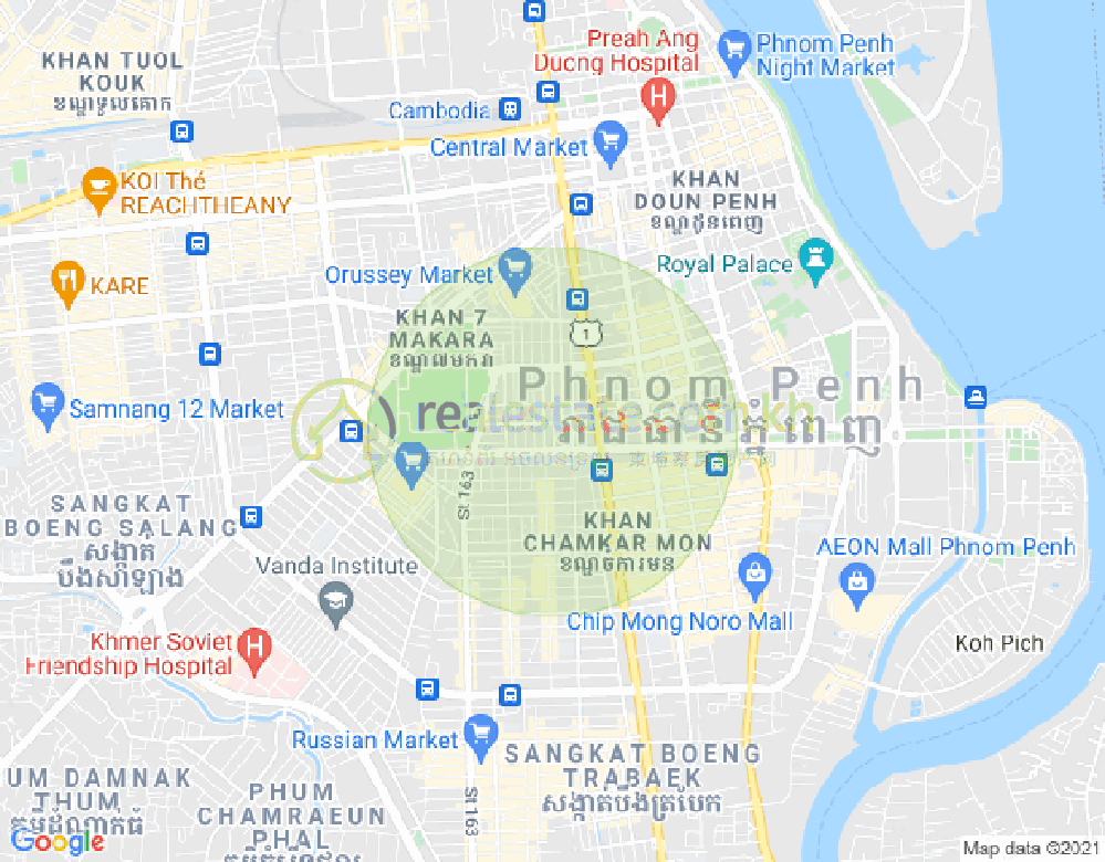 Carte de Veal Vong, 7 Makara, Phnom Penh