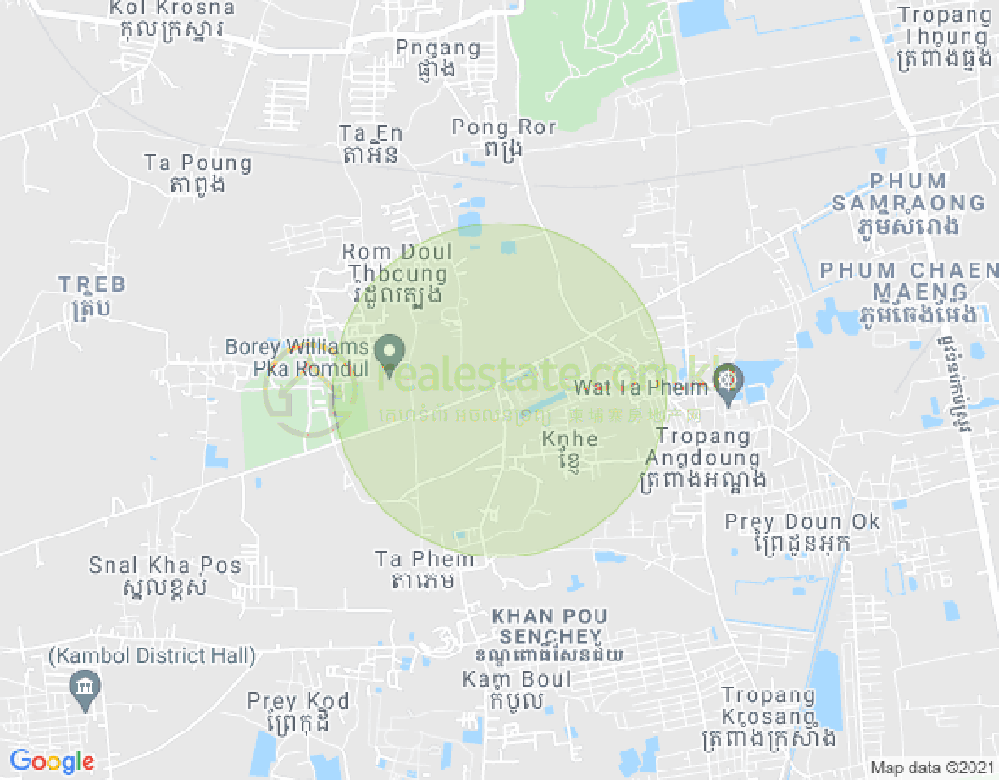 Mapa: Kamboul, Phnom Penh