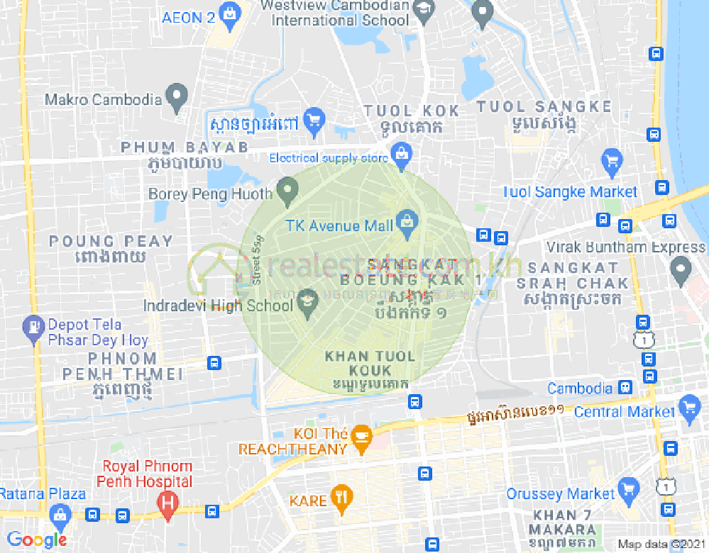 宣城2, 堆谷区, 金边地图