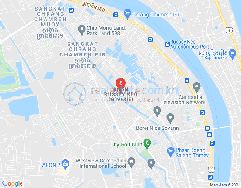 チュランチャムレスI, ルッセイケオ, プノンペンの地図