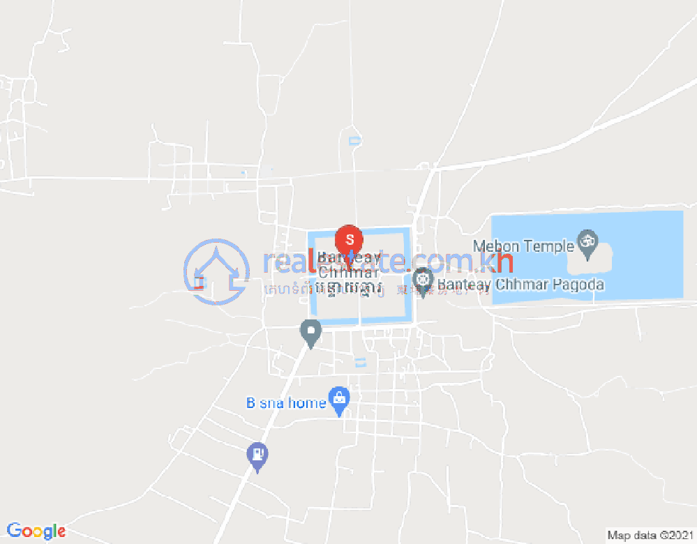 Map of Banteay Chhmar, Thma Puok, Banteay Meanchey