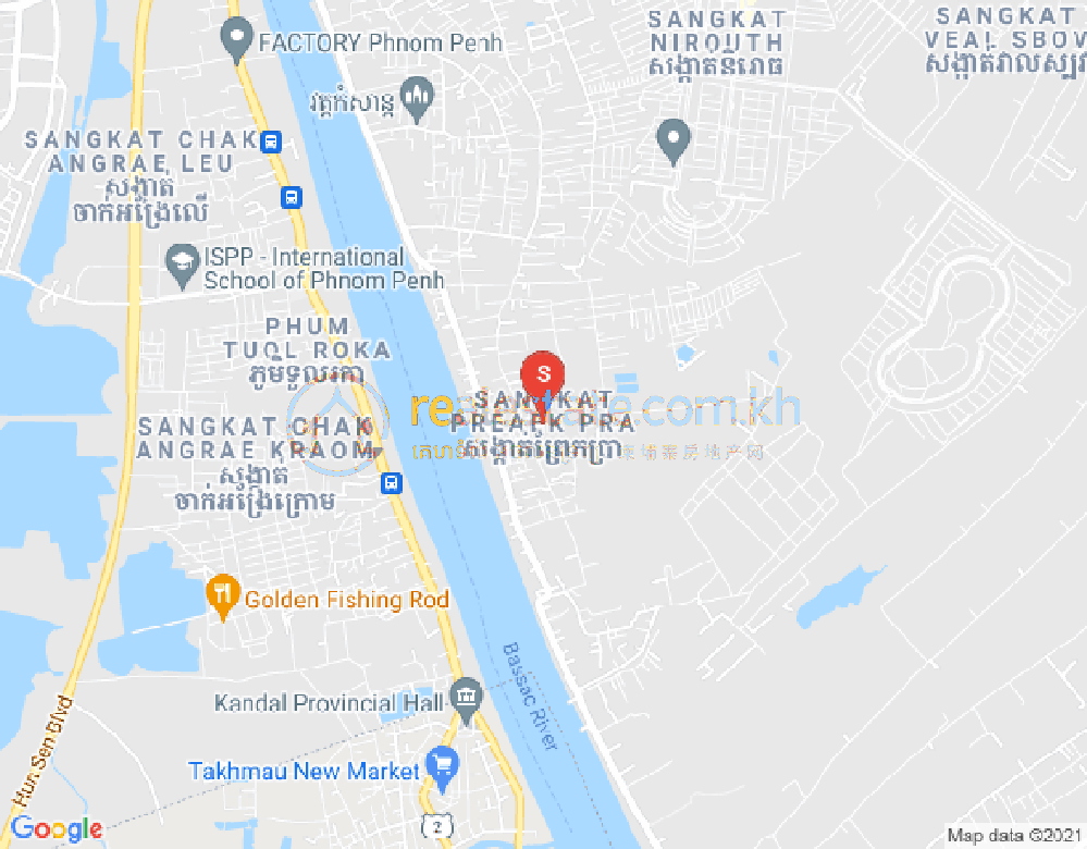 Map of Preaek Pra, Chbar Ampov, Phnom Penh