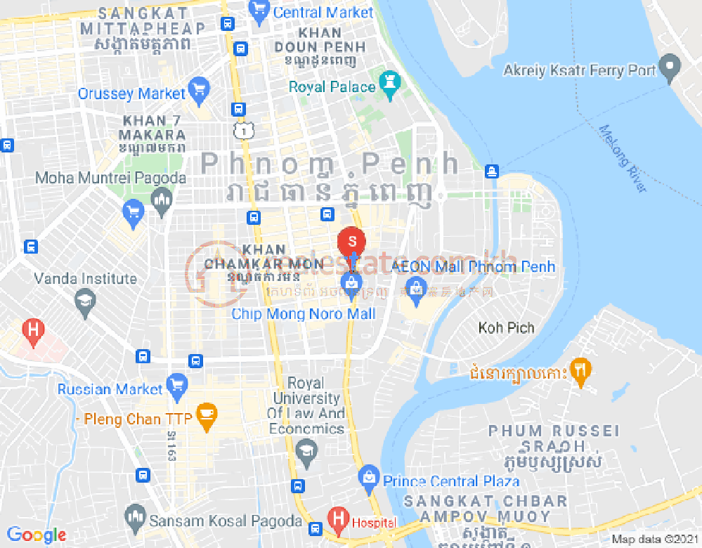 ផែនទី បឹងកេងកង១, បឹងកេងកង, ភ្នំពេញ