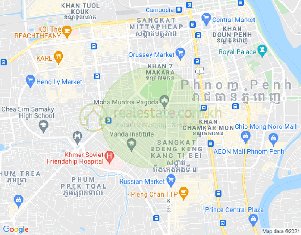 Carte de Olympic, Boeng Keng Kang, Phnom Penh