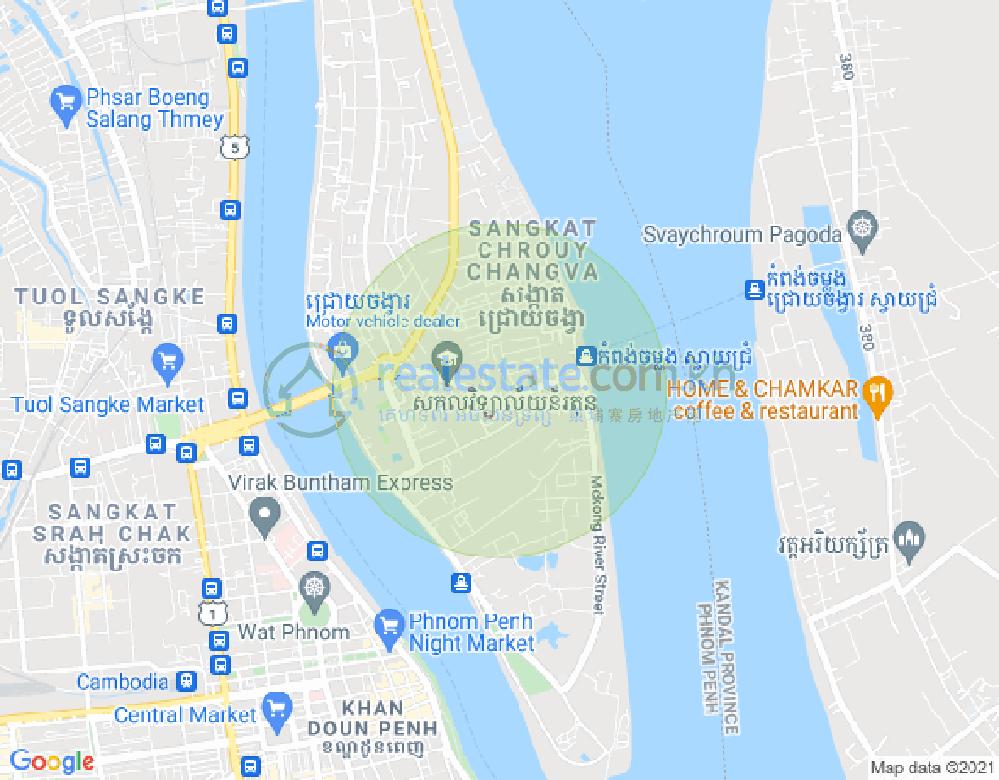 水净华区, 金边地图