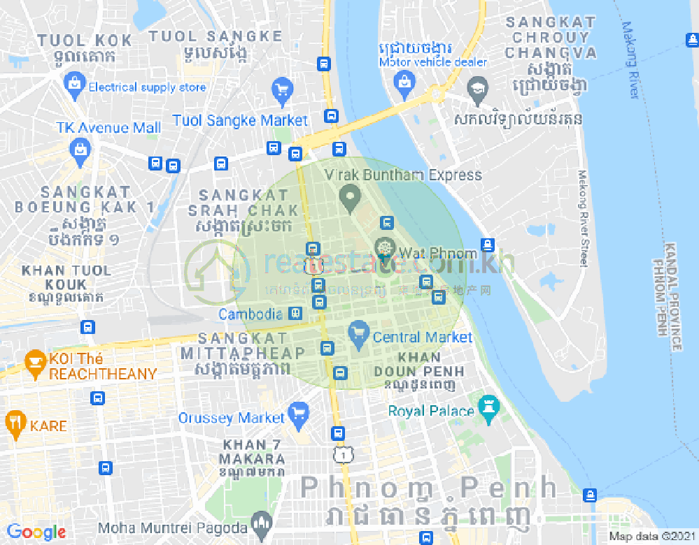 ផែនទី ផ្សារថ្មី៣, ដូនពេញ, ភ្នំពេញ