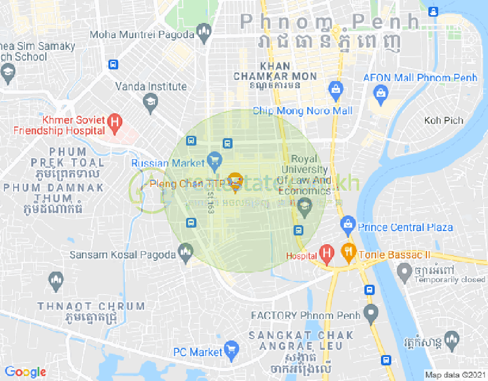 朱德奔1分区, 占卡蒙, 金边地图