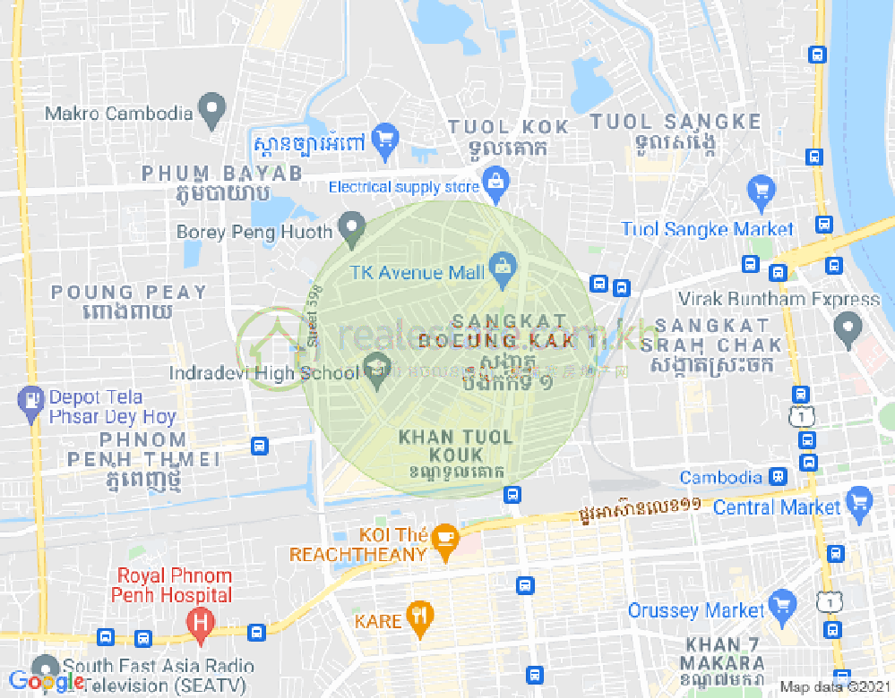 321 NA, 万谷湖1分区, 堆谷区, 金边地图