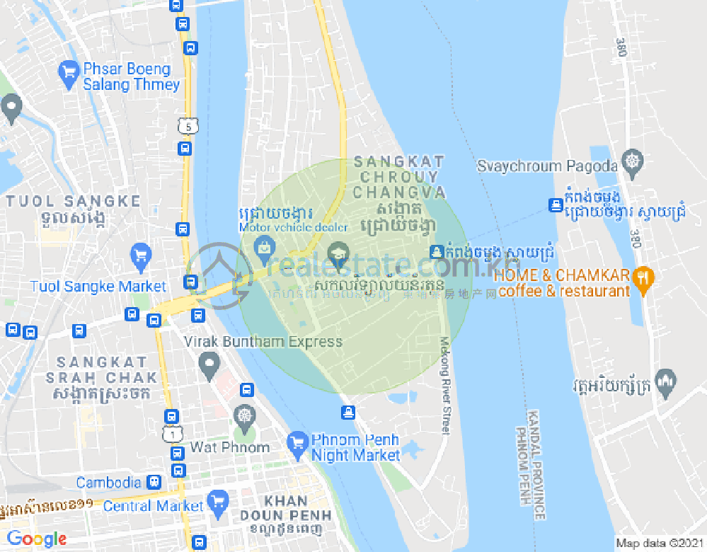 NA, 水净华区, 金边地图