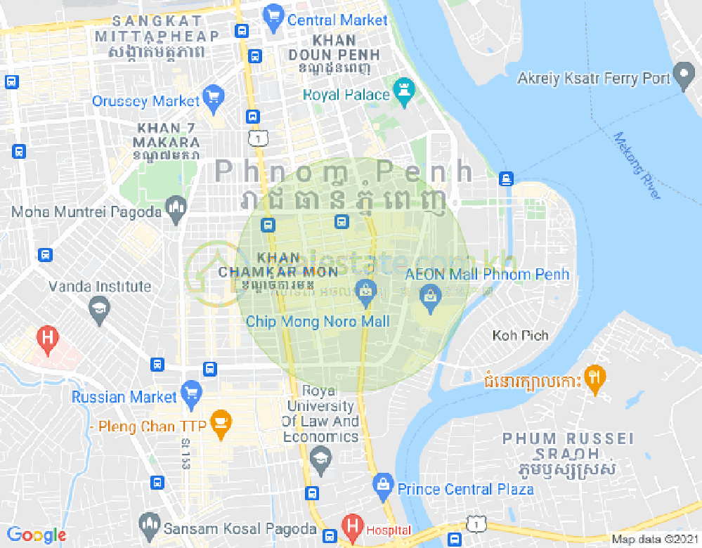 ផែនទី បឹងកេងកង១, បឹងកេងកង, ភ្នំពេញ