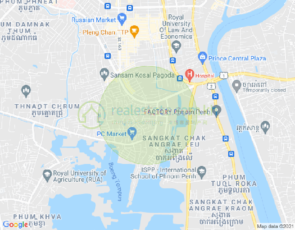 宣邦屯门1, 棉芷区, 金边地图