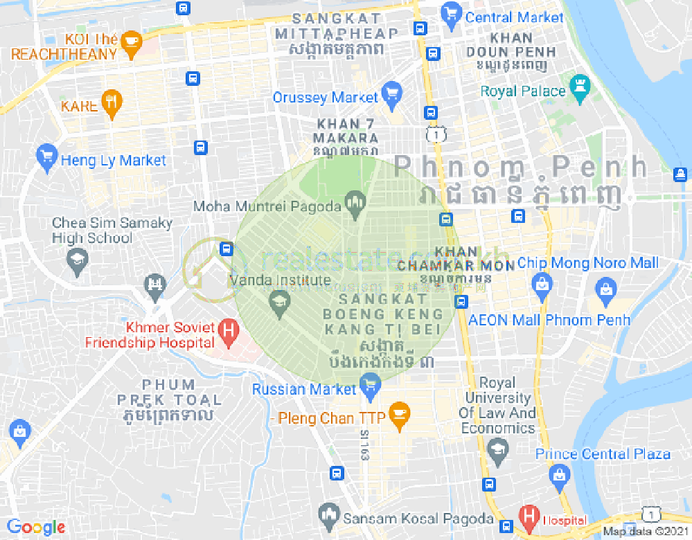 奥林匹克, 波哥堪, 金边地图