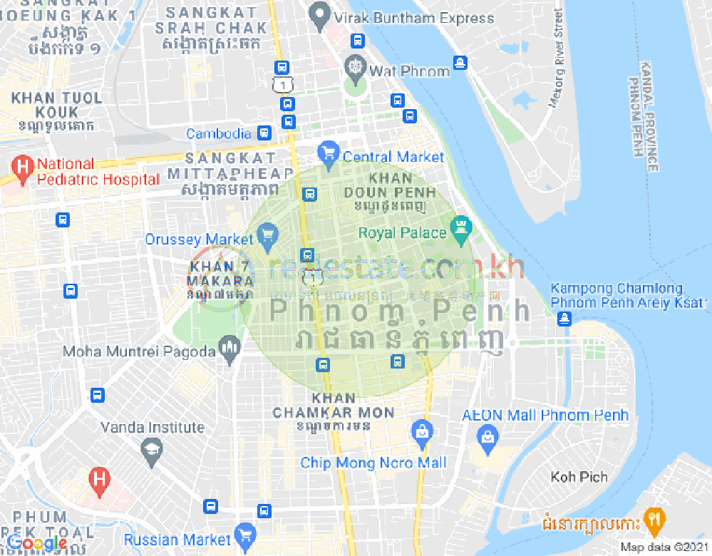 แผนที่ 208, จักตอมุข, ดวนป็ญ, พนมเปญ