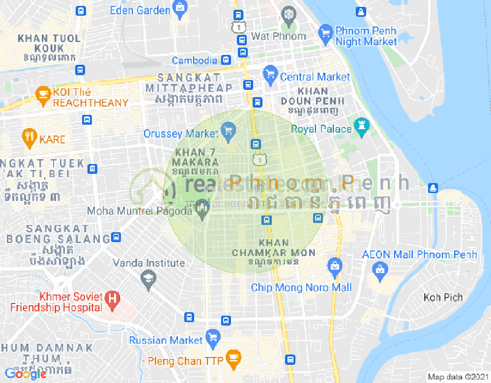 Boeung Prolit分区, 马卡拉区, 金边地图