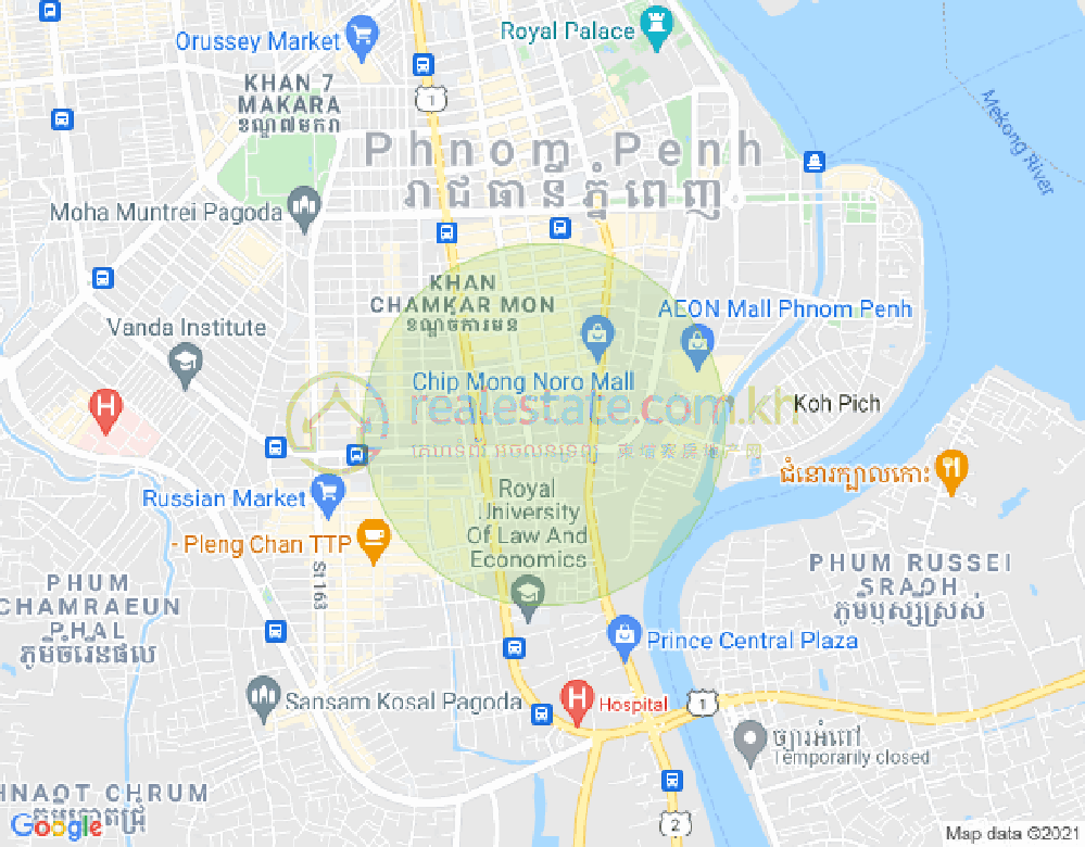 ផែនទី បឹងកេងកង១, បឹងកេងកង, ភ្នំពេញ
