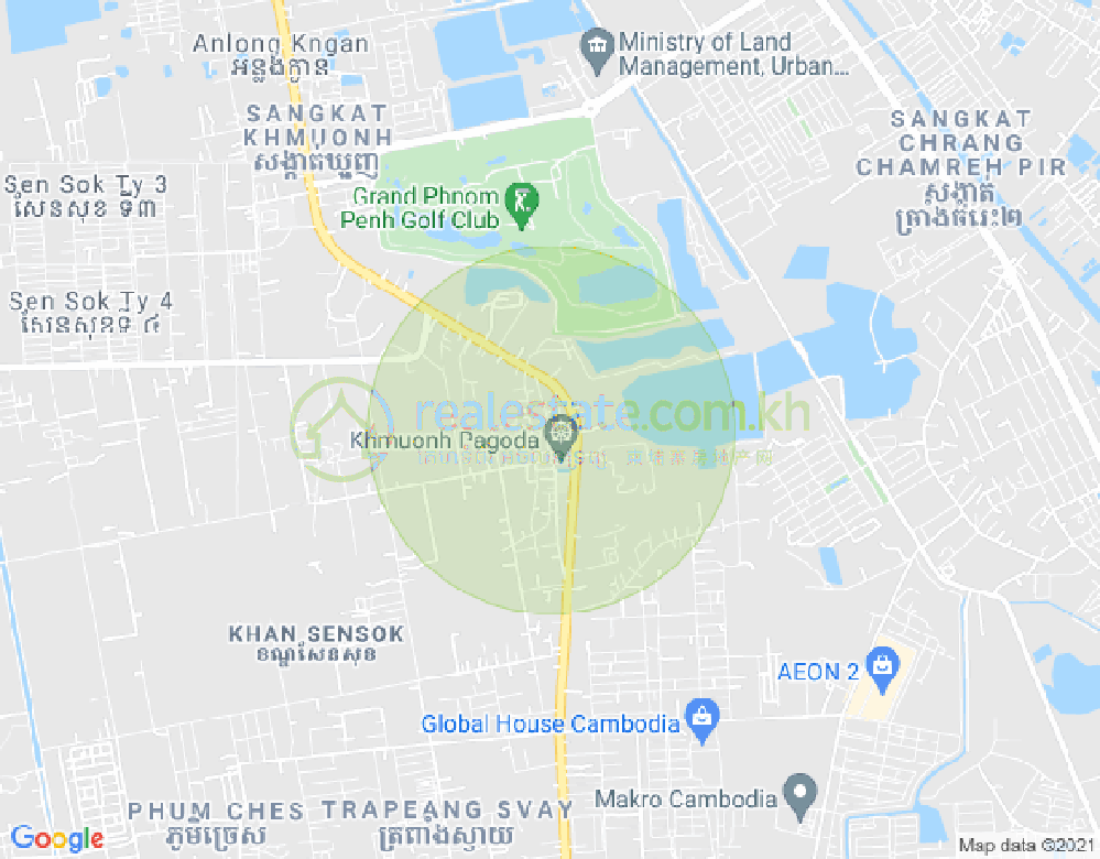 Mapa: Russey Keo, Phnom Penh