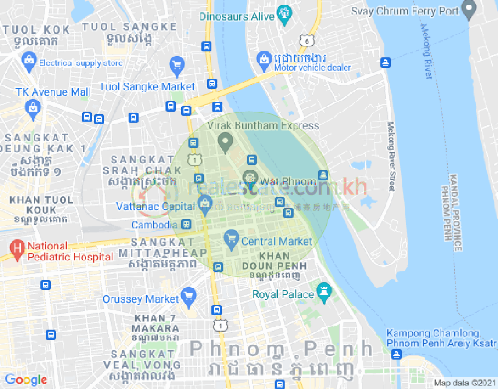Mapa: PROPERTIES CAMBODIA CO LTD PROPERTIES DABEST, Chroy Changvar, Phnom Penh