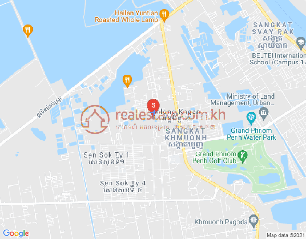 Mapa: Sen Sok, Phnom Penh