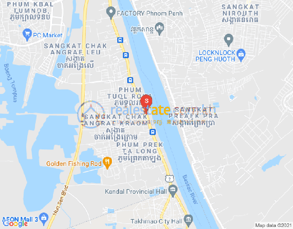 Carte de Chak Angrae Kraom, Meanchey, Phnom Penh