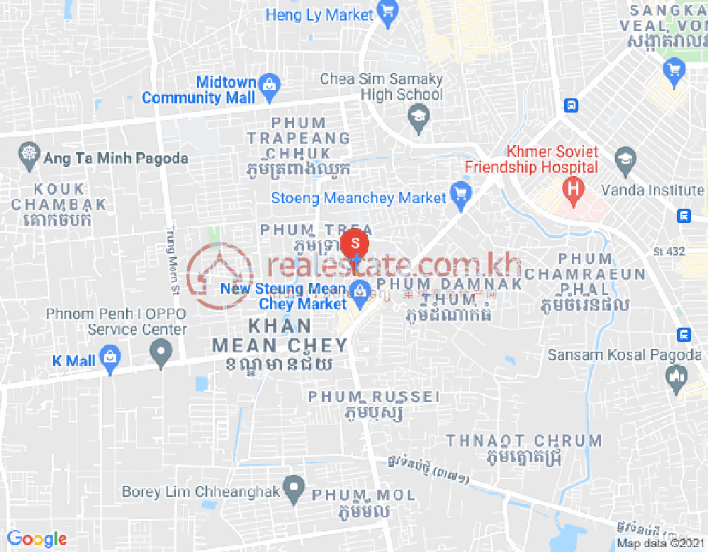 Mapa: Stueng Mean chey, Meanchey, Phnom Penh