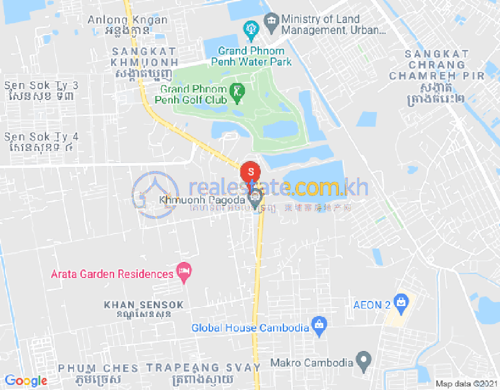 Mapa: Russey Keo, Phnom Penh