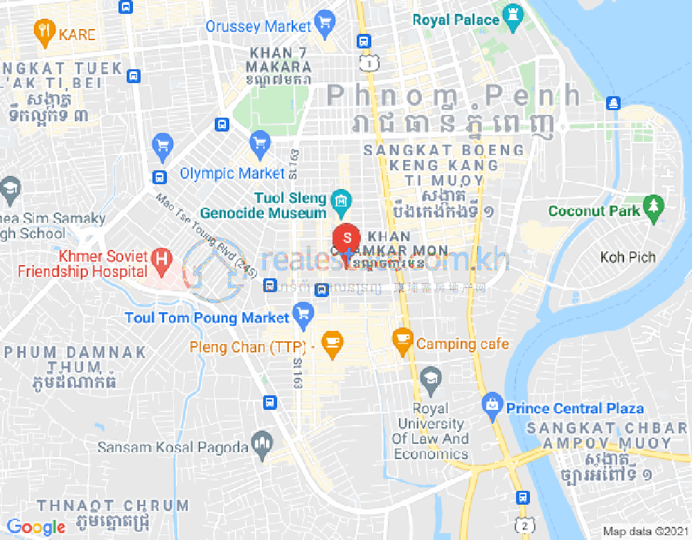 แผนที่ บีเคเค 3, บึงเกงกอง, พนมเปญ