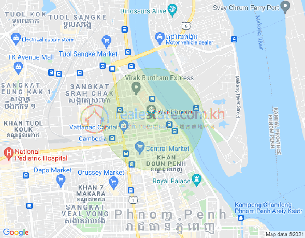 Mapa: Properties dabest, Veal Vong, 7 Makara, Phnom Penh