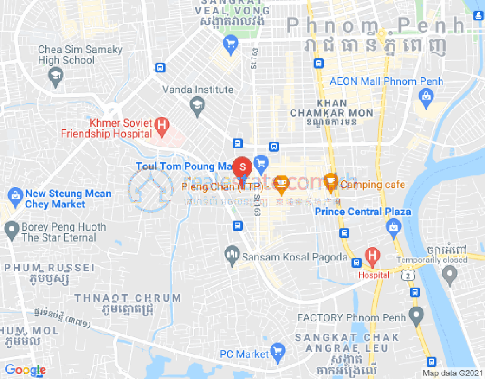 朱德奔1分区, 占卡蒙, 金边地图