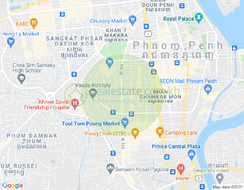 แผนที่ บีเคเค 2, บึงเกงกอง, พนมเปญ