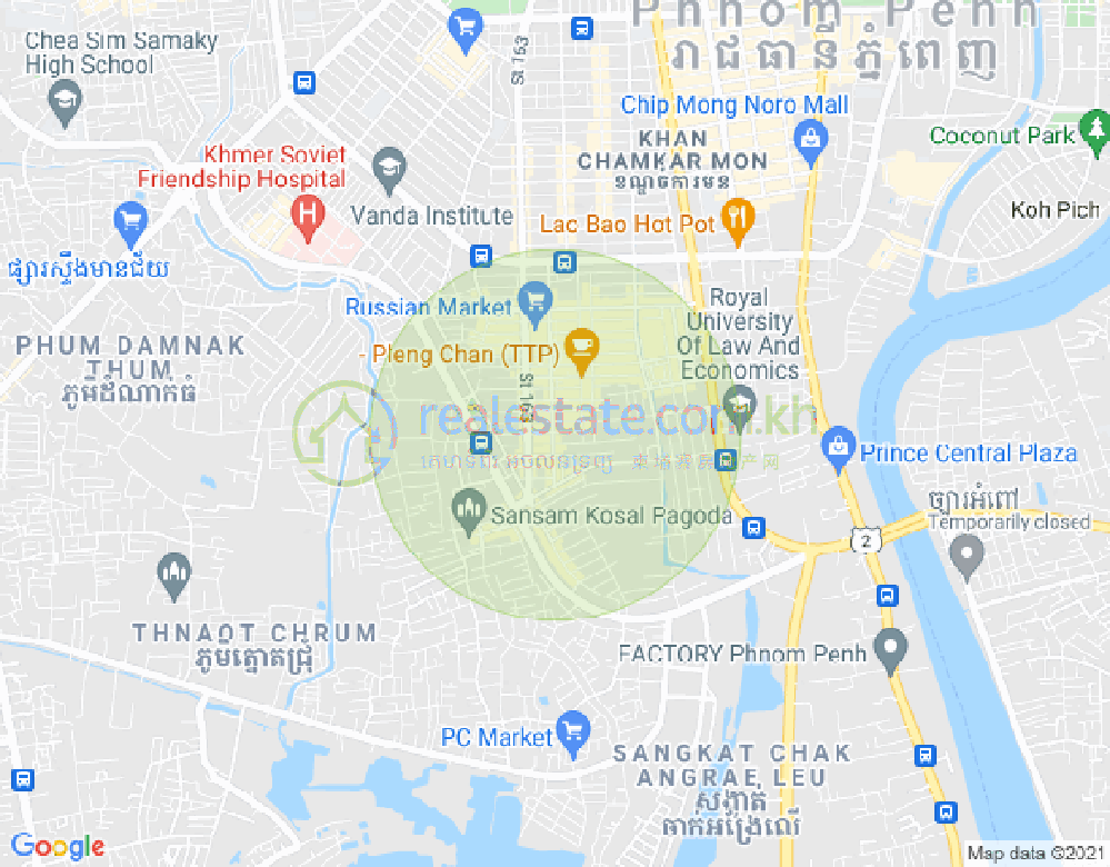 ផែនទី ទួលទំពូង១, ចំការមន, ភ្នំពេញ