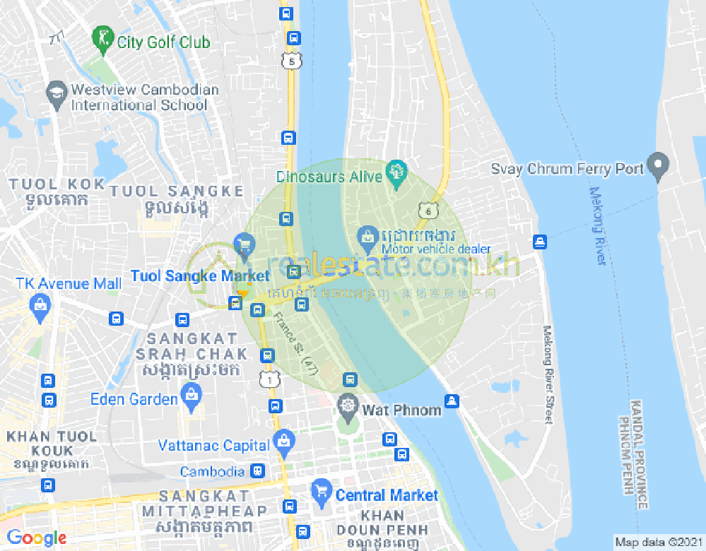 I’m, 水净华区, 金边地图