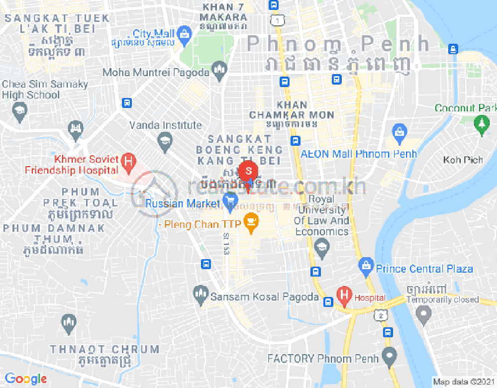 Mapa: Toul Tum Poung 2, Chamkarmon, Phnom Penh