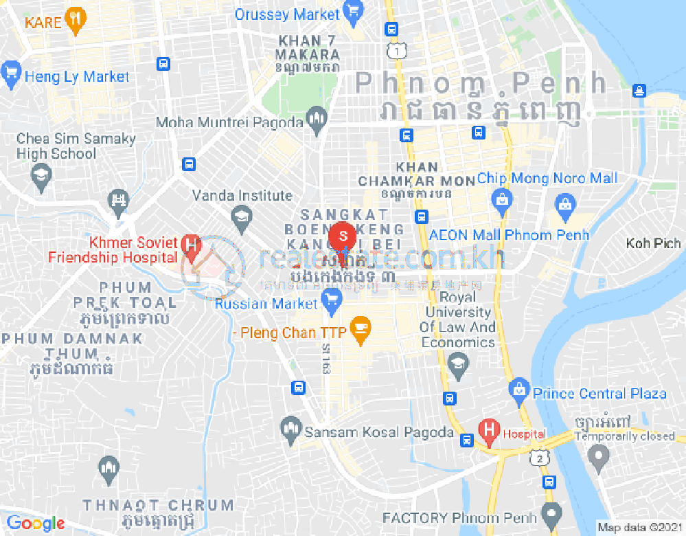 ផែនទី ទួលទំពូង២, ចំការមន, ភ្នំពេញ