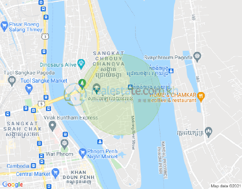 Map of Chroy Changvar, Phnom Penh