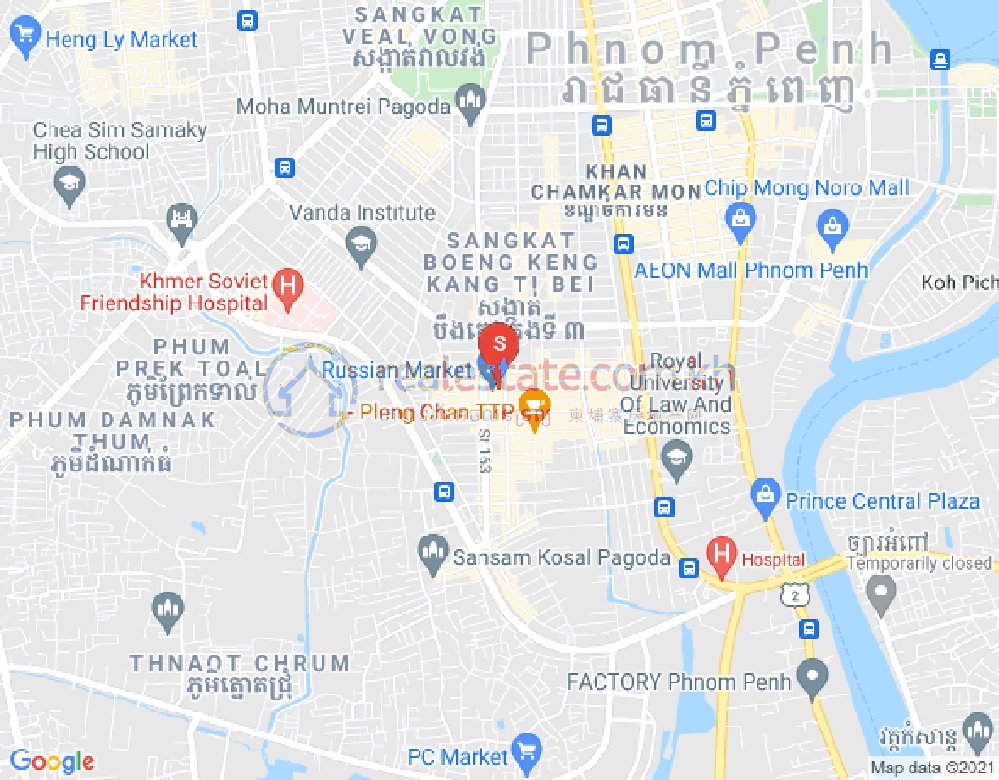 ផែនទី ទួលទំពូង២, ចំការមន, ភ្នំពេញ