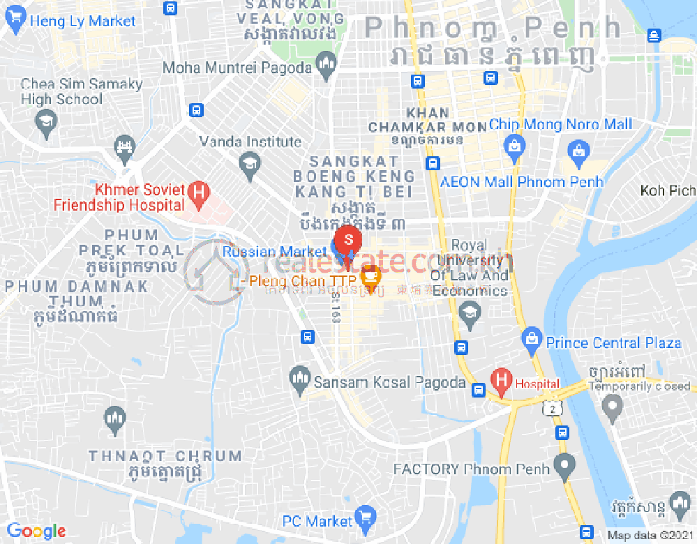 주더분1구역, 짬까몬, 프놈펜 지도
