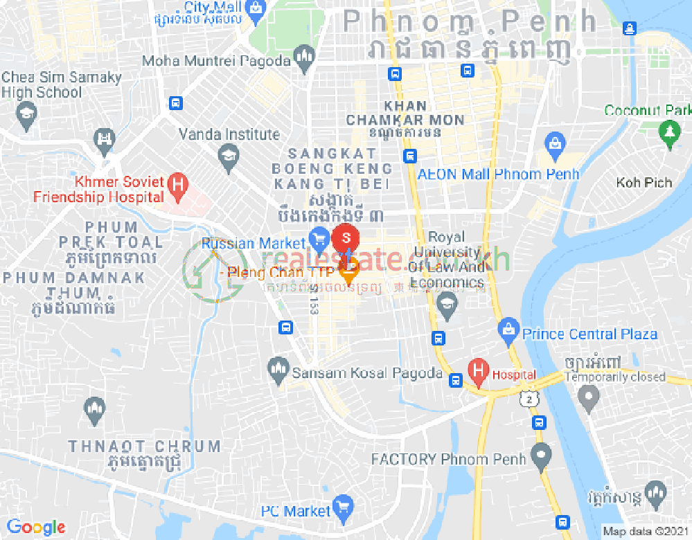 주더분2구역, 짬까몬, 프놈펜 지도