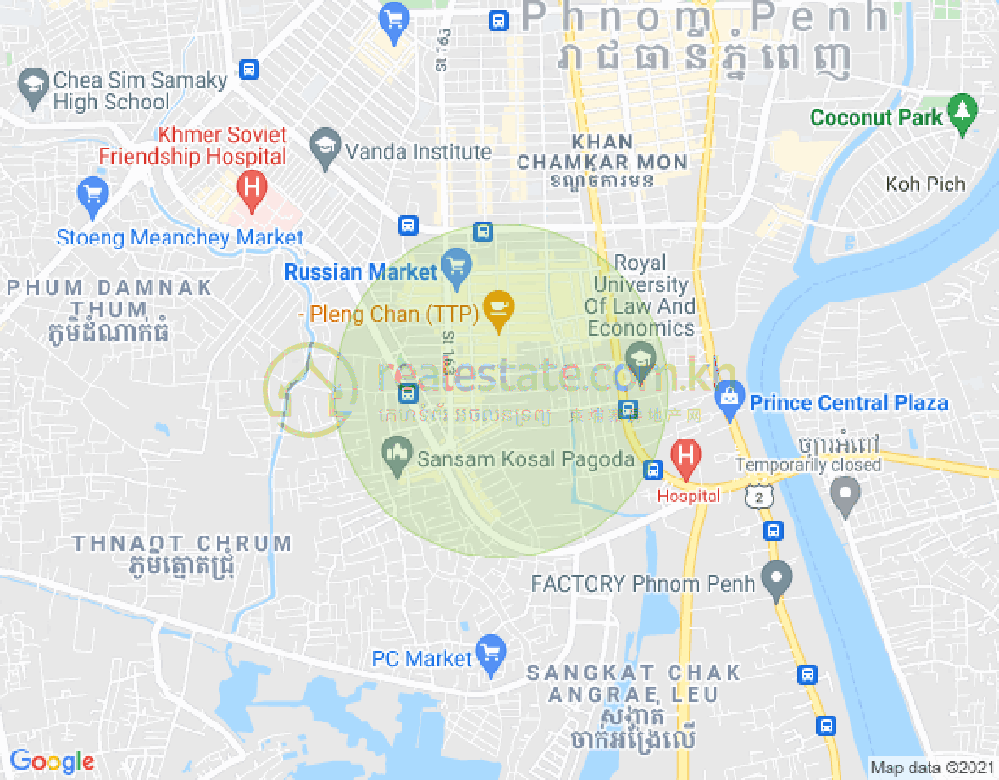 沙南哥分区, 占卡蒙, 金边地图