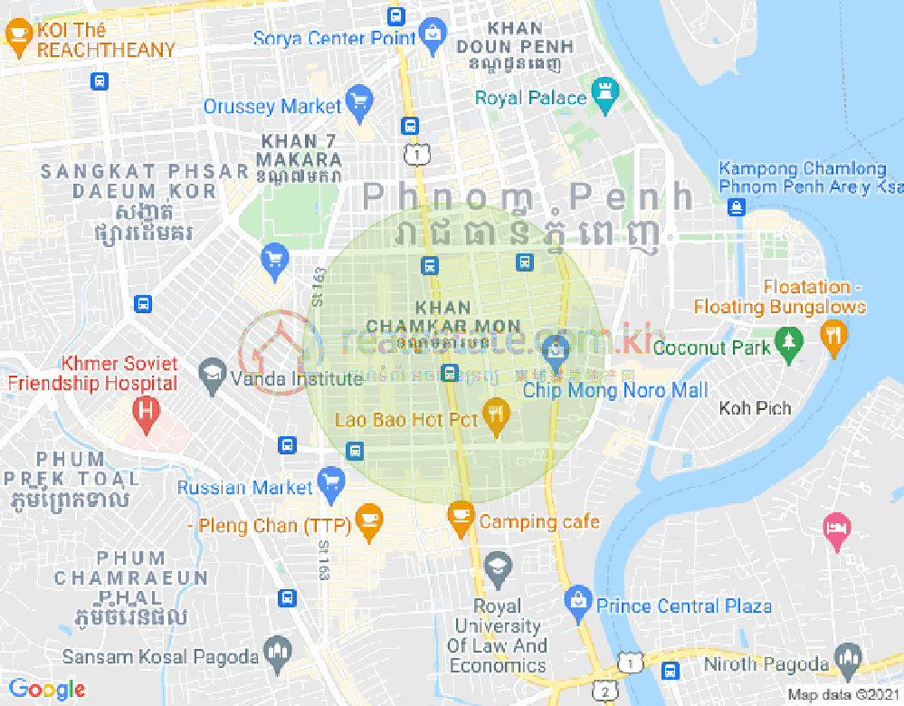 แผนที่ BKK 1, บึงเกงกอง, พนมเปญ