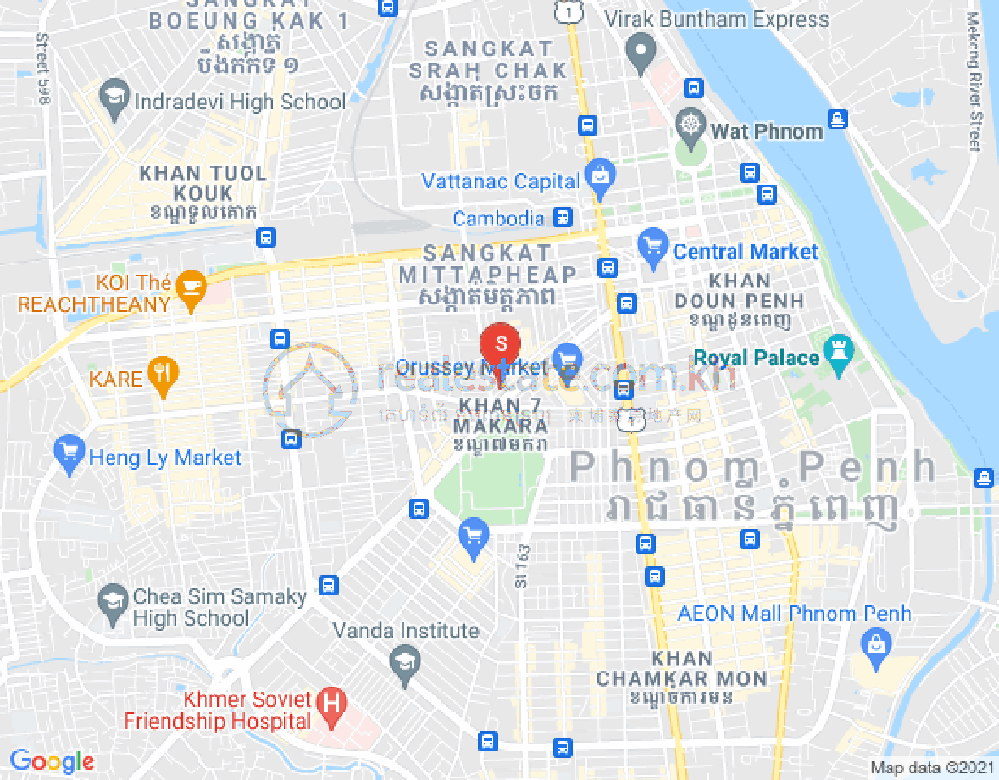 马卡拉区, 金边地图