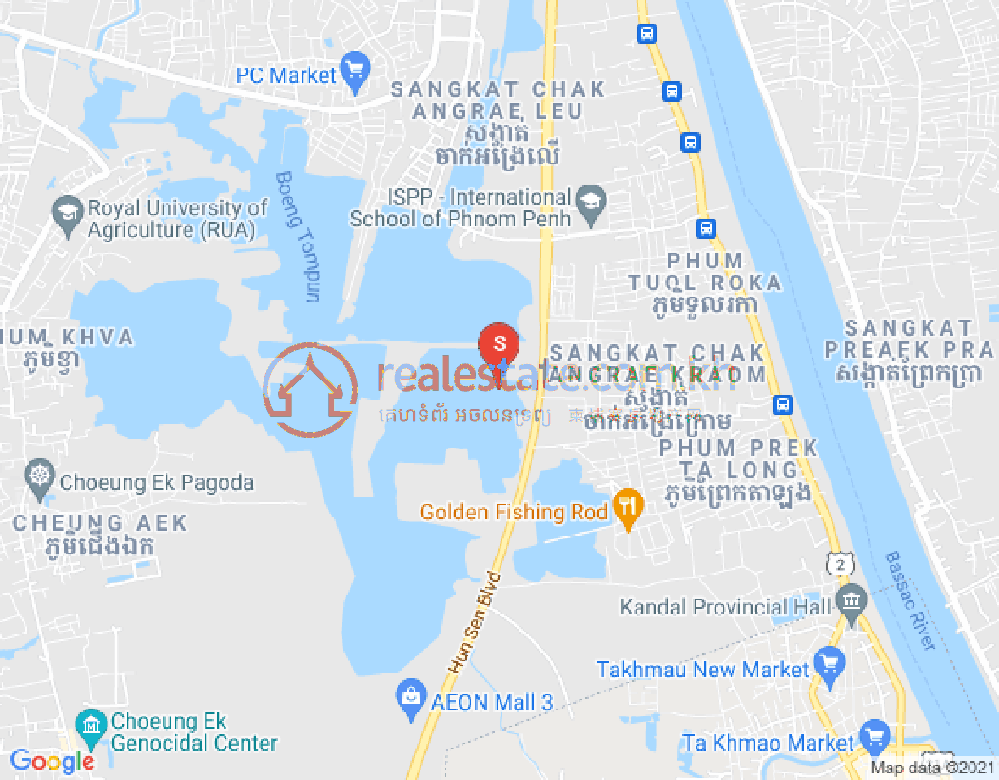 BKK 1, ボンケンコン, プノンペンの地図
