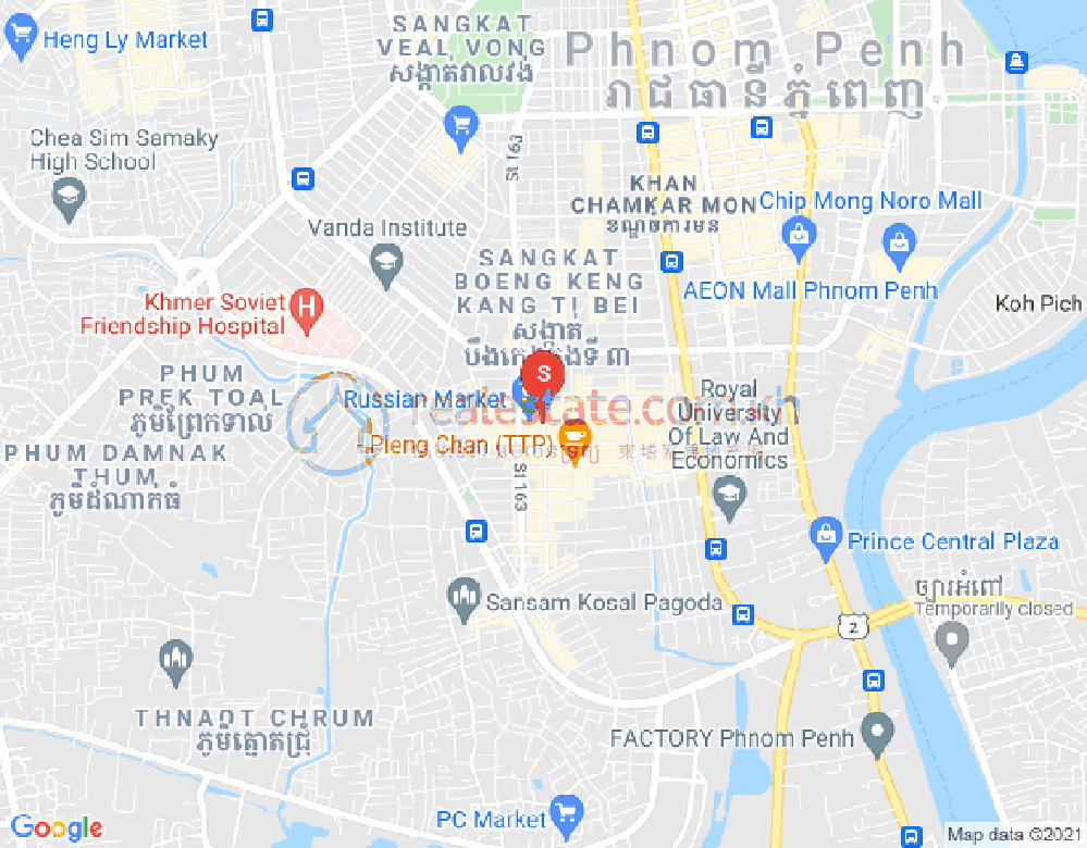 Mapa: Toul Tum Poung 2, Chamkarmon, Phnom Penh